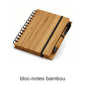 bloc notes bambou